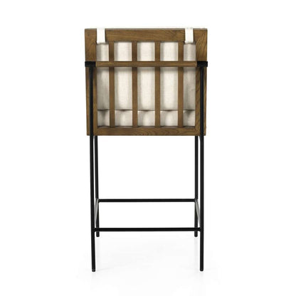 Four Hands - Crete Stool - Savile Flax - Counter - 228057-010 veiw 2