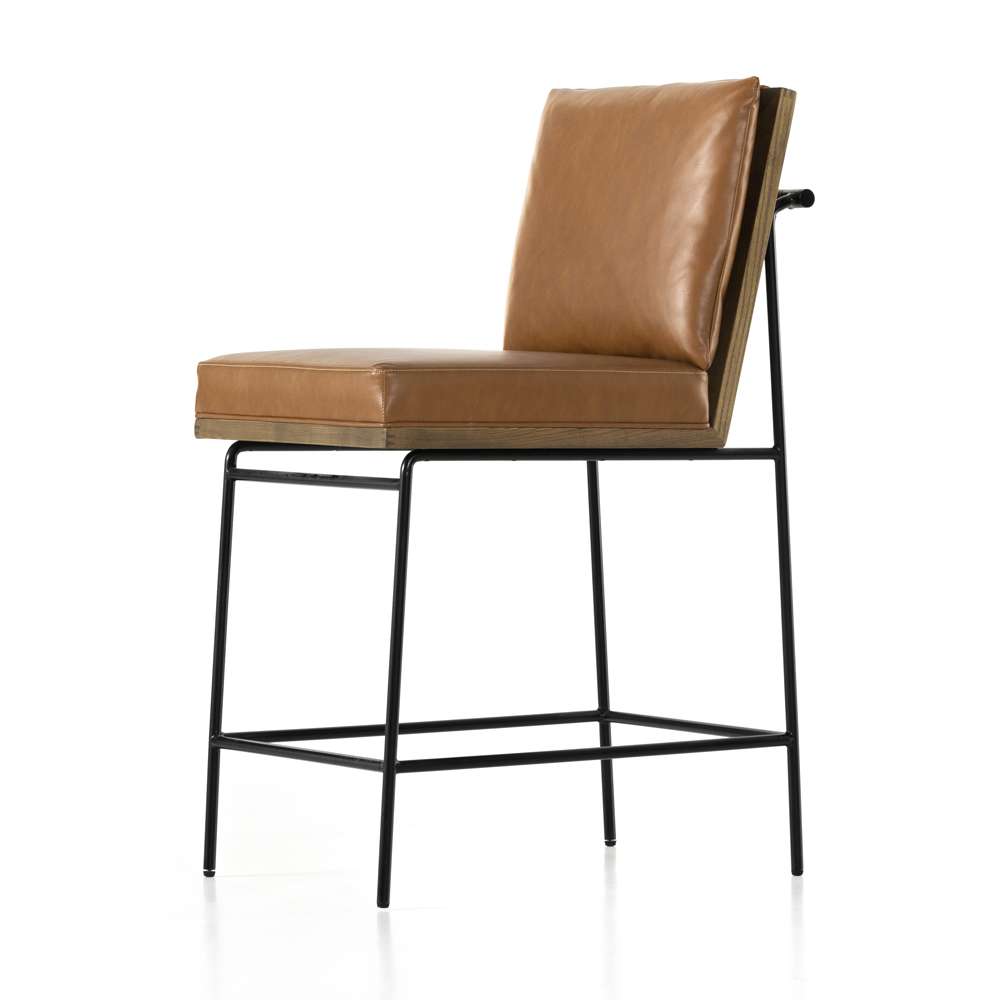 Four Hands - Crete Stool - Sierra Butterscotch - Counter - 228057-013 veiw 3