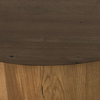 Four Hands - Eaton Drum Coffee Table - Amber Oak Resin - 228346-002 veiw 4