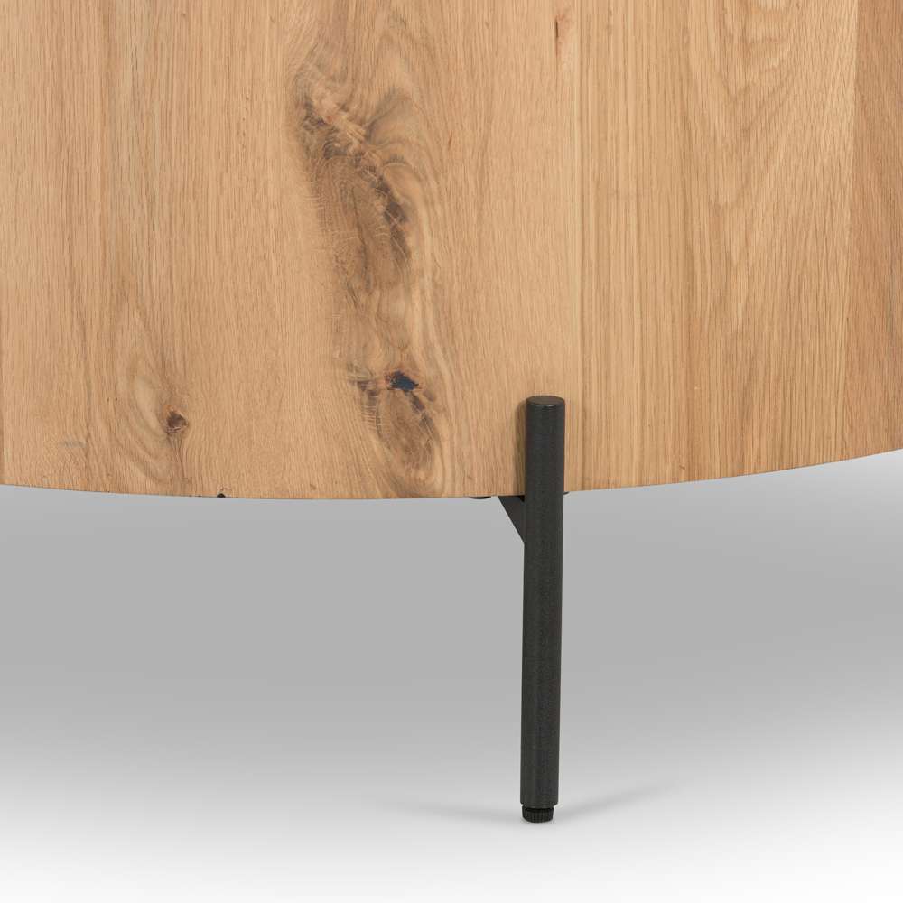 Four Hands - Eaton Drum Coffee Table - Light Oak Resin - 228346-001 veiw 3