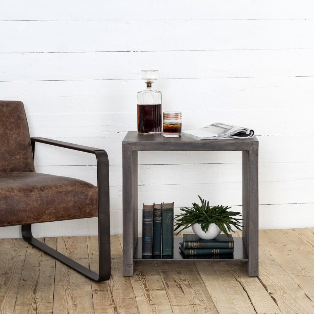 Four Hands - Hugo End Table - Dark Grey - VEVR-003 veiw 6
