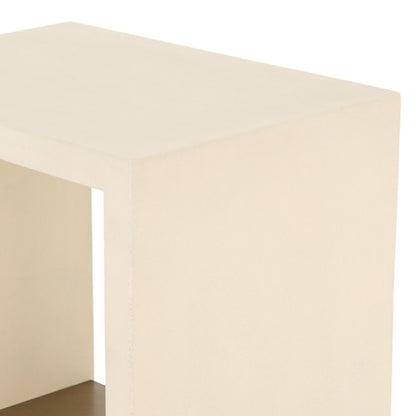 Four Hands - Hugo End Table - Parchment White - VEVR-003B veiw 4