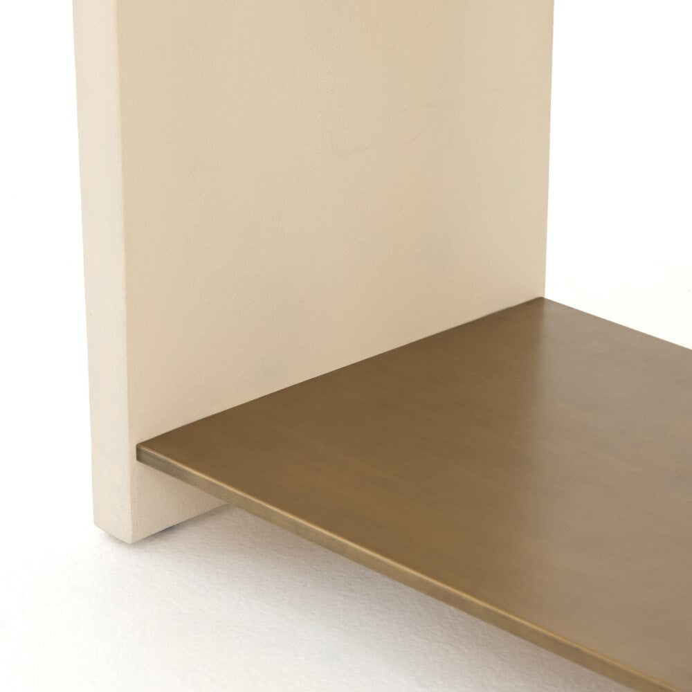 Four Hands - Hugo End Table - Parchment White - VEVR-003B veiw 6