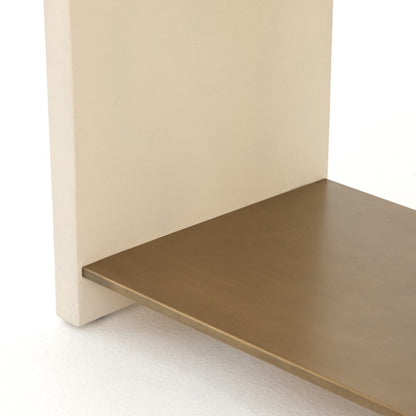 Four Hands - Hugo End Table - Parchment White - VEVR-003B veiw 6
