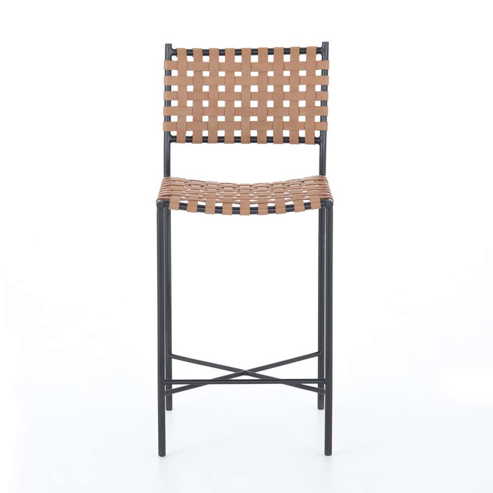 Four Hands - Garza Counter Stool - Natural Leather - 223601-004 veiw 3