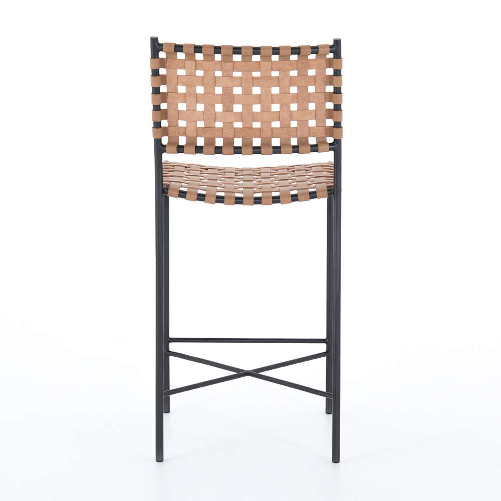 Four Hands - Garza Counter Stool - Natural Leather - 223601-004 veiw 6