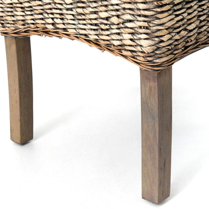 Four Hands - Banana Leaf Chair with Cushion - Grey Wash - JCHR-B1G-GRY veiw 4