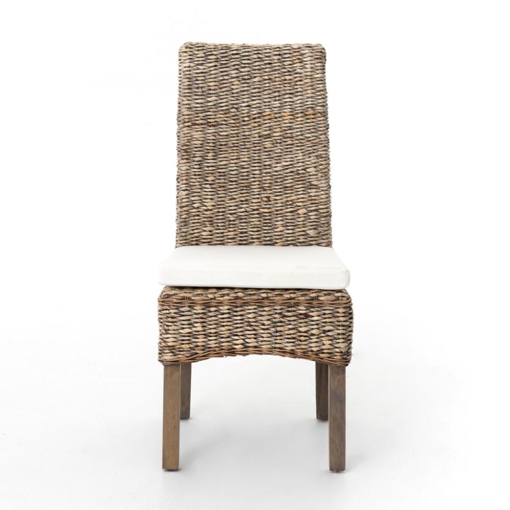 Four Hands - Banana Leaf Chair with Cushion - Grey Wash - JCHR-B1G-GRY veiw 5
