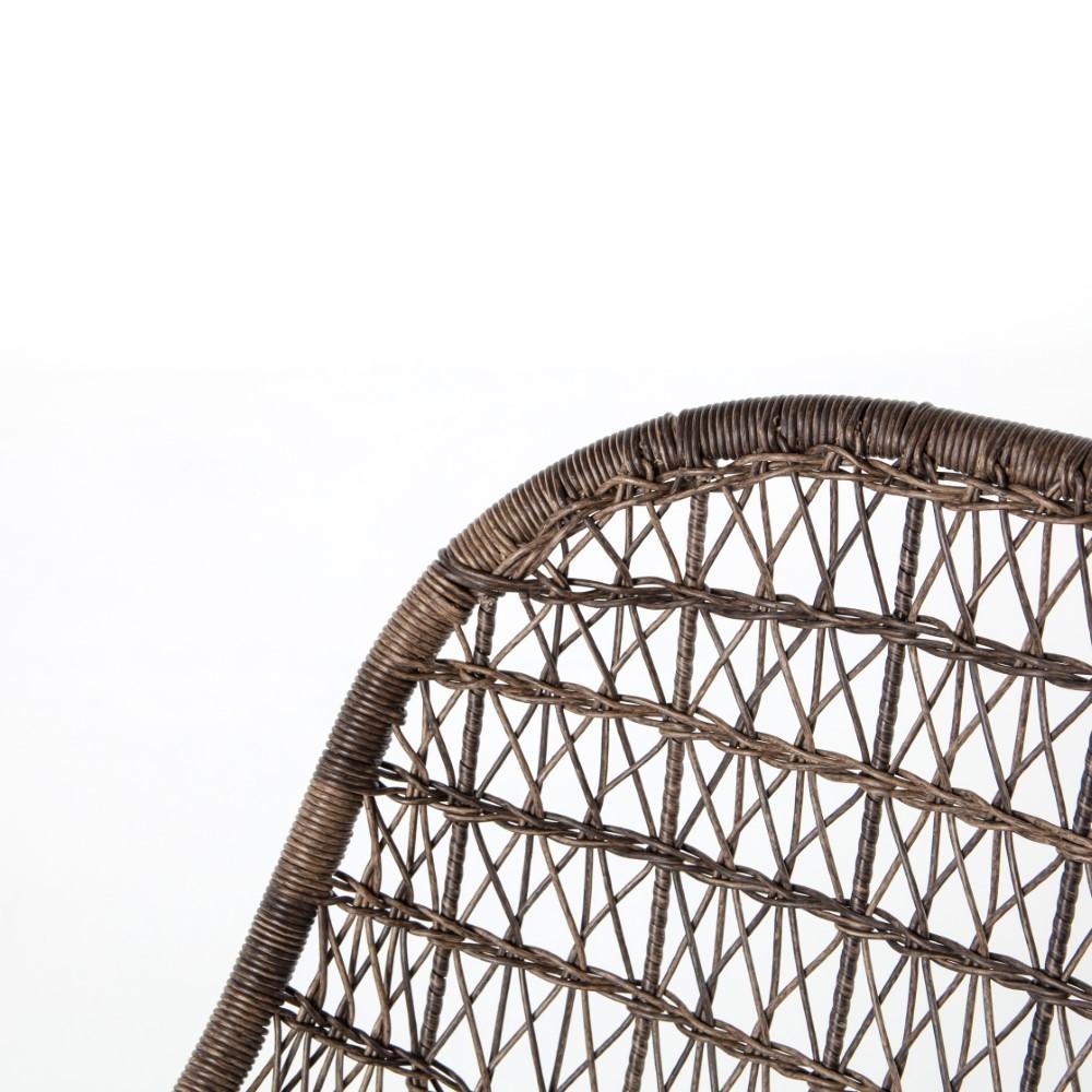 Four Hands - Bandera Outdoor Dining Chair Low Arm - Natural Black - JLAN-130 veiw 2