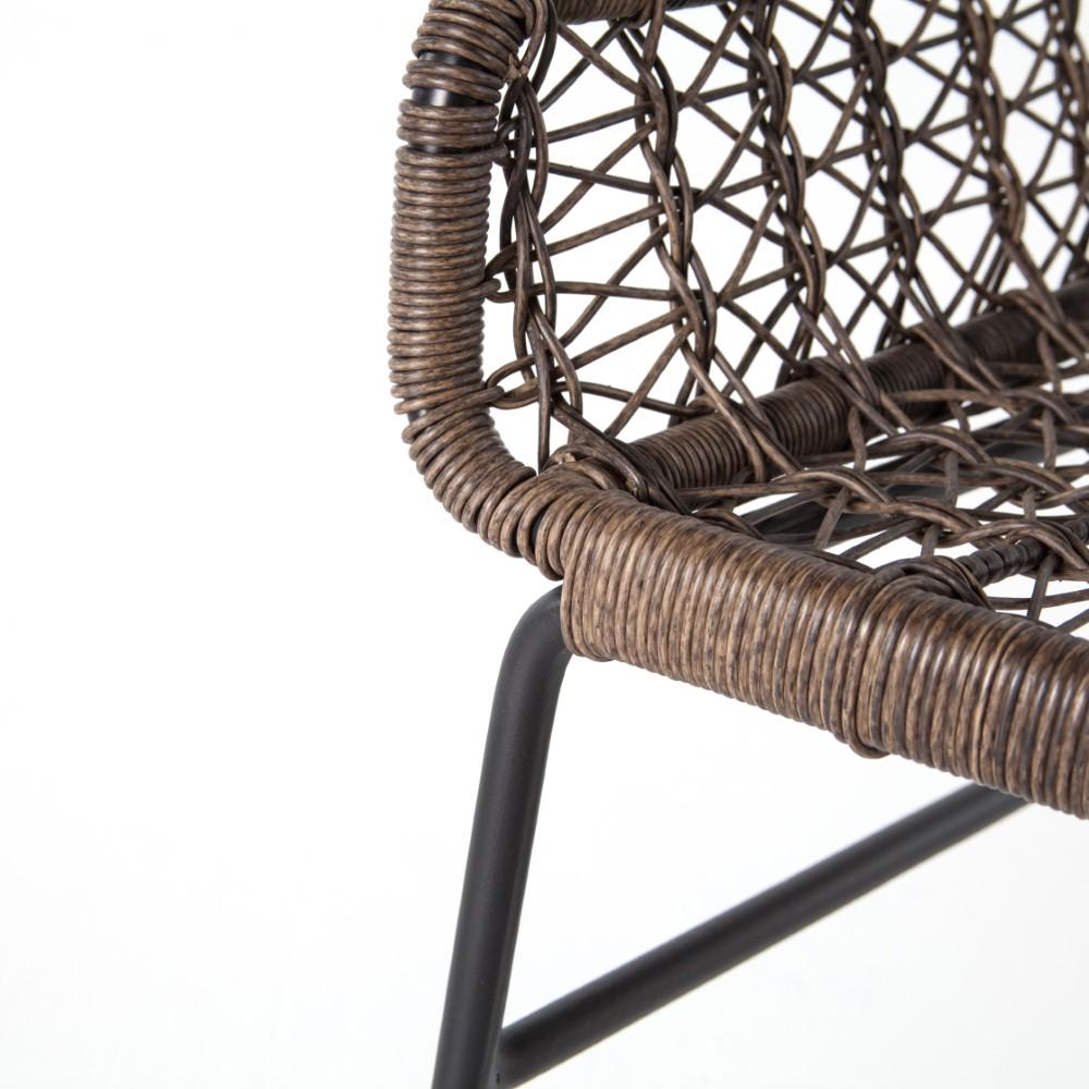 Four Hands - Bandera Outdoor Dining Chair Low Arm - Natural Black - JLAN-130 veiw 3