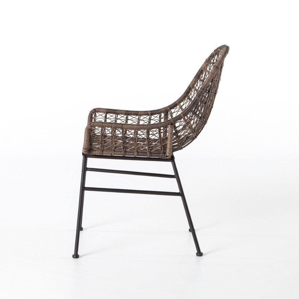 Four Hands - Bandera Outdoor Dining Chair Low Arm - Natural Black - JLAN-130 veiw 8