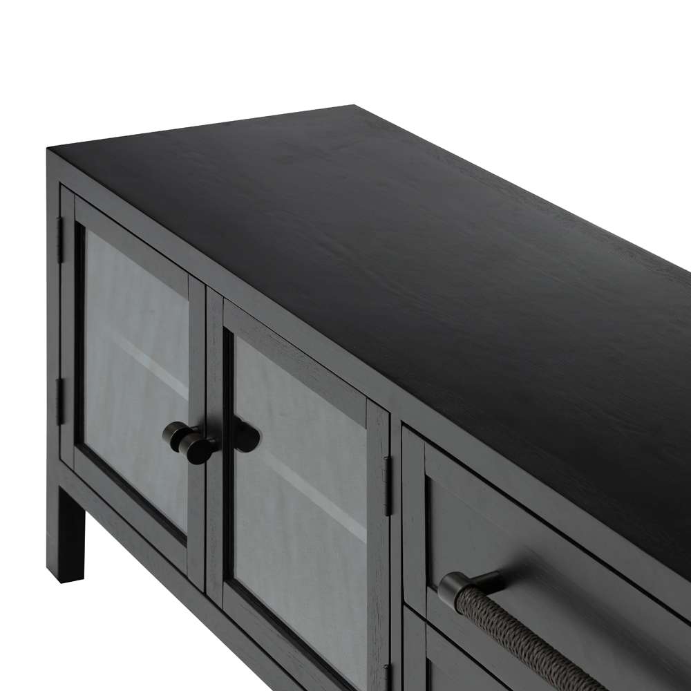 Four Hands - Haiden - Laker Media Console-Black Oak - 235937-003 veiw 2