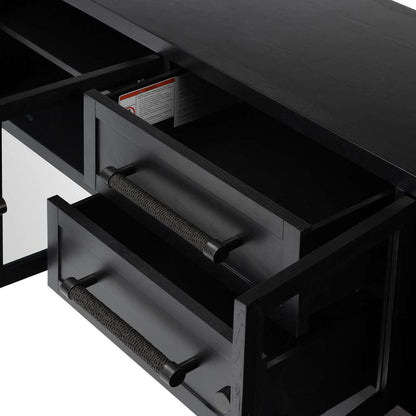Four Hands - Haiden - Laker Media Console-Black Oak - 235937-003 veiw 9