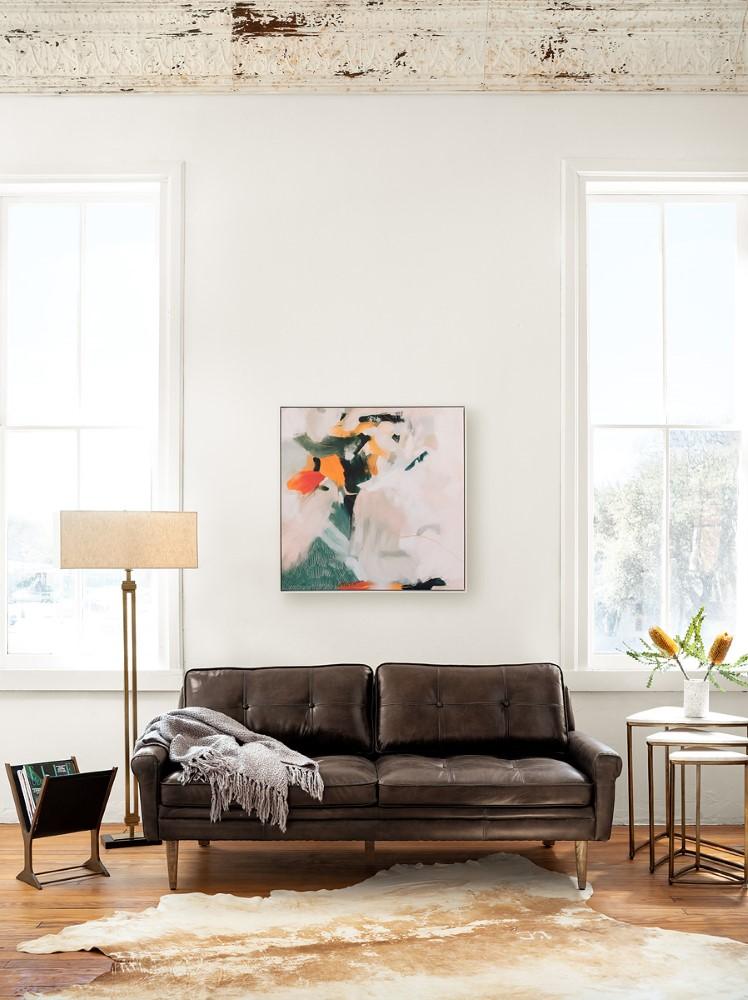 Four Hands - Harland Modern Cowhide Rug, Tan - SMAT-001 veiw 8