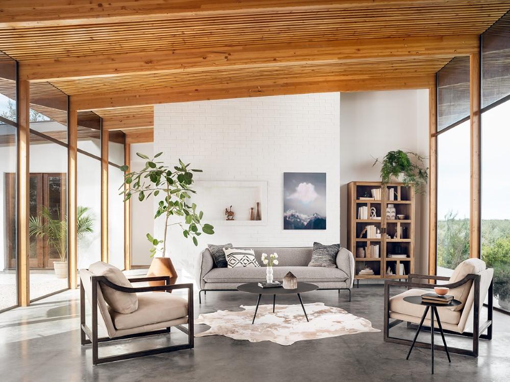 Four Hands - Harland Modern Cowhide, Brown - SMAT-001A veiw 4