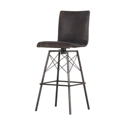 Four Hands - Diaw Bar Stool - Rialto Ebony - CIRD-D9E1-482 veiw 1