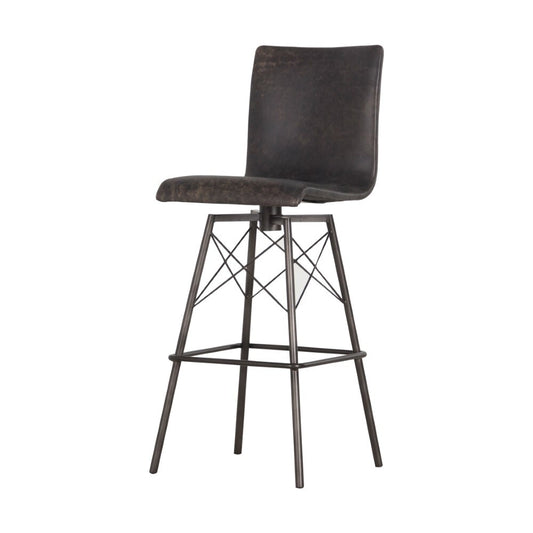 Four Hands - Diaw Bar Stool - Rialto Ebony - CIRD-D9E1-482 veiw 1