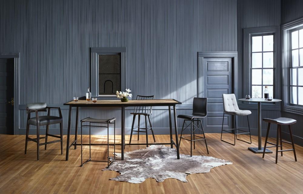 Four Hands - Diaw Bar Stool - Rialto Ebony - CIRD-D9E1-482 veiw 5