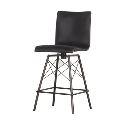Four Hands - Diaw Counter Stool - Rialto Ebony - CIRD-V8E1-482 veiw 1