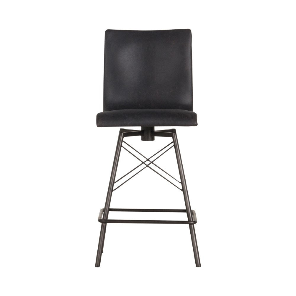 Four Hands - Diaw Counter Stool - Rialto Ebony - CIRD-V8E1-482 veiw 2