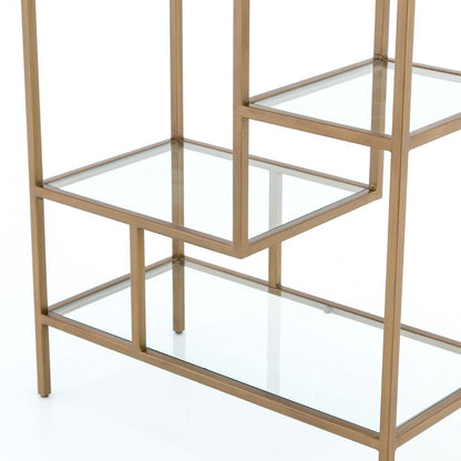 Four Hands - Helena Brass Bookshelf 83in - Antique Brass - CIRD-5842 veiw 2