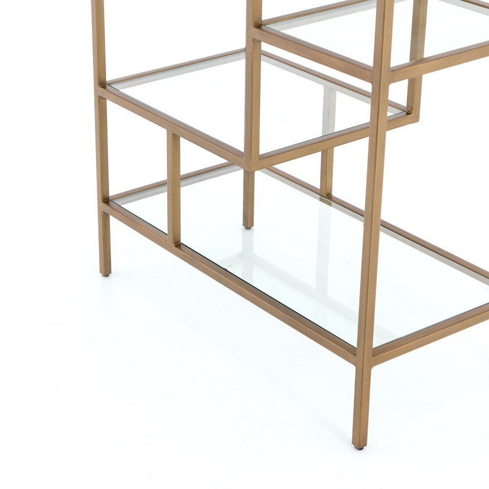 Four Hands - Helena Brass Bookshelf 83in - Antique Brass - CIRD-5842 veiw 4