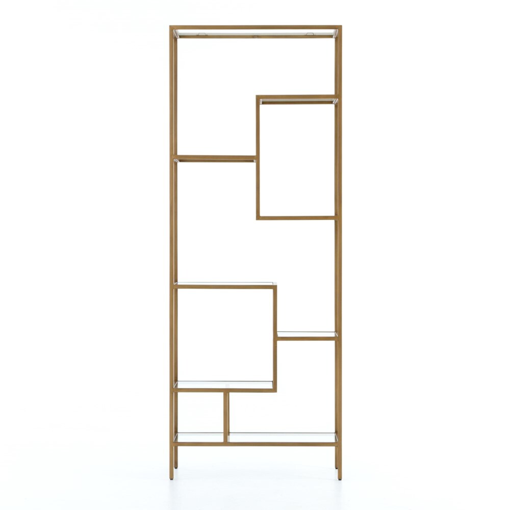 Four Hands - Helena Brass Bookshelf 83in - Antique Brass - CIRD-5842 veiw 5