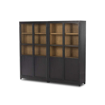 Four Hands - Irondale - Millie Panel & Glass Door Dbl Cbnt-Blck - 237536-001 veiw 1