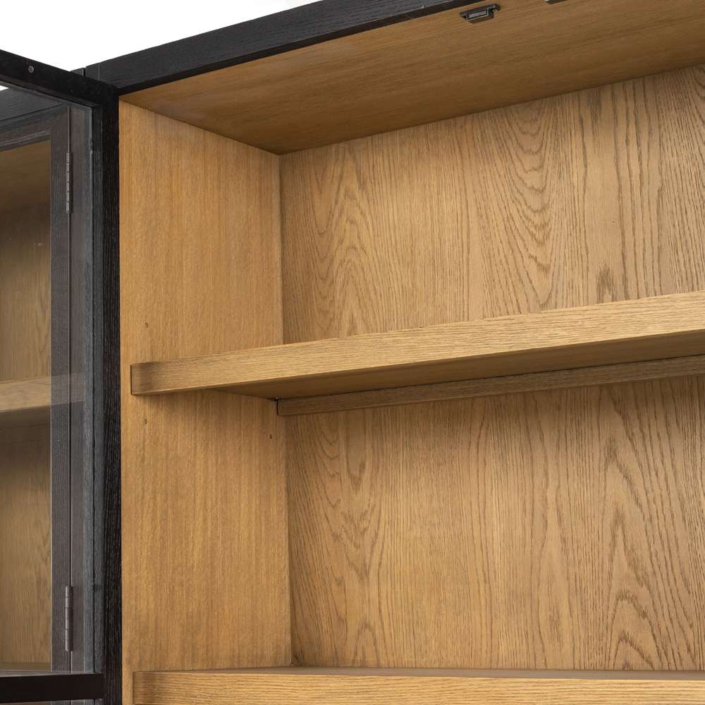 Four Hands - Irondale - Millie Panel & Glass Door Dbl Cbnt-Blck - 237536-001 veiw 3