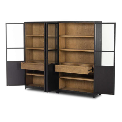 Four Hands - Irondale - Millie Panel & Glass Door Dbl Cbnt-Blck - 237536-001 veiw 5