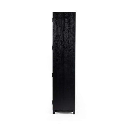 Four Hands - Irondale - Millie Panel & Glss Door Cabinet-Mtt Blk - 235949-001 veiw 6