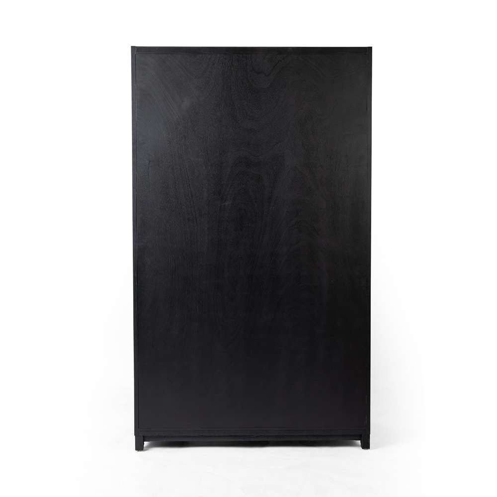 Four Hands - Irondale - Millie Panel & Glss Door Cabinet-Mtt Blk - 235949-001 veiw 7