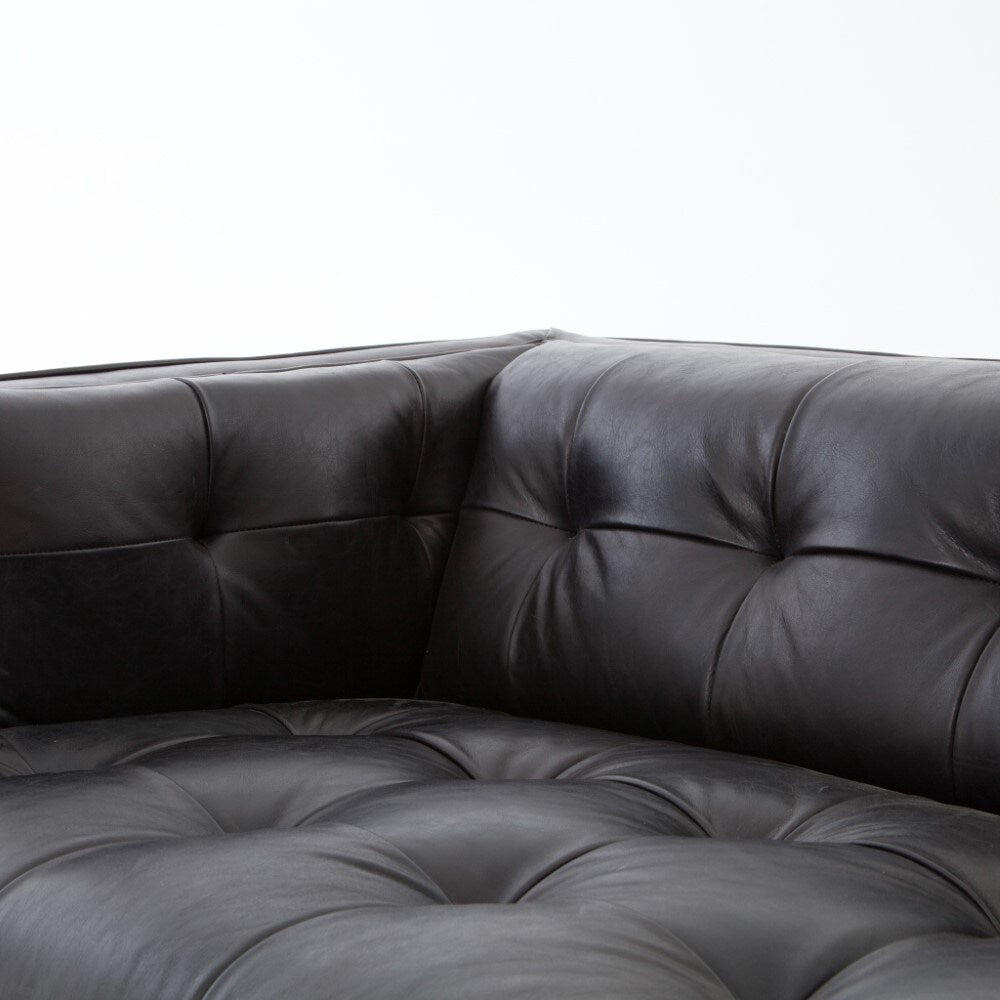 Four Hands - Dylan Leather Sofa - Rider Black - CKEN-F7C-396 veiw 2