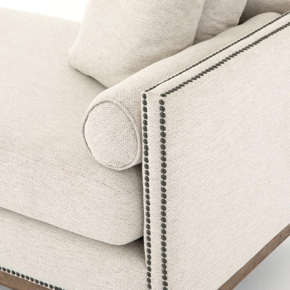 Four Hands - Mercury Double Chaise - Noble Platinum - 106142-008 veiw 3