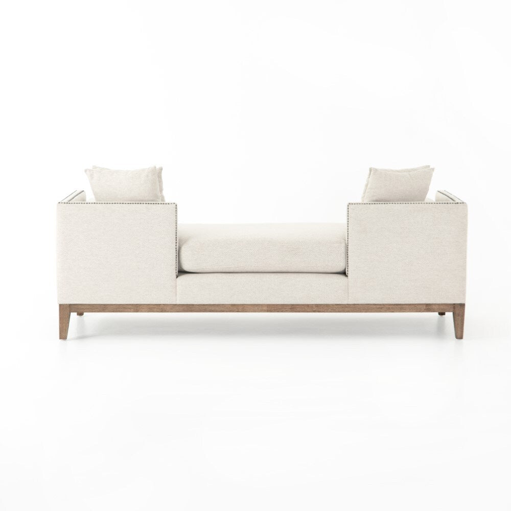 Four Hands - Mercury Double Chaise - Noble Platinum - 106142-008 veiw 8