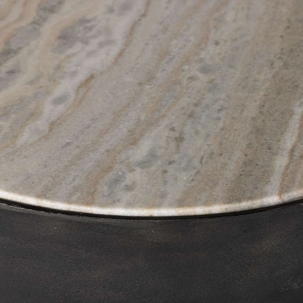 Four Hands - Marlow - Corbett End Table-Creamy Taupe Marble - 234242-001 veiw 4