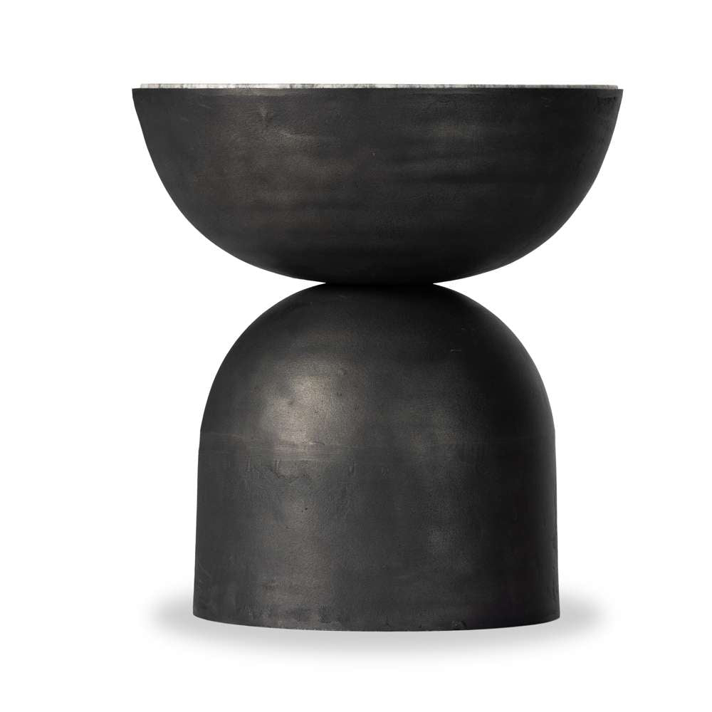 Four Hands - Marlow - Corbett End Table-River Grey Marble - 234242-002 veiw 2