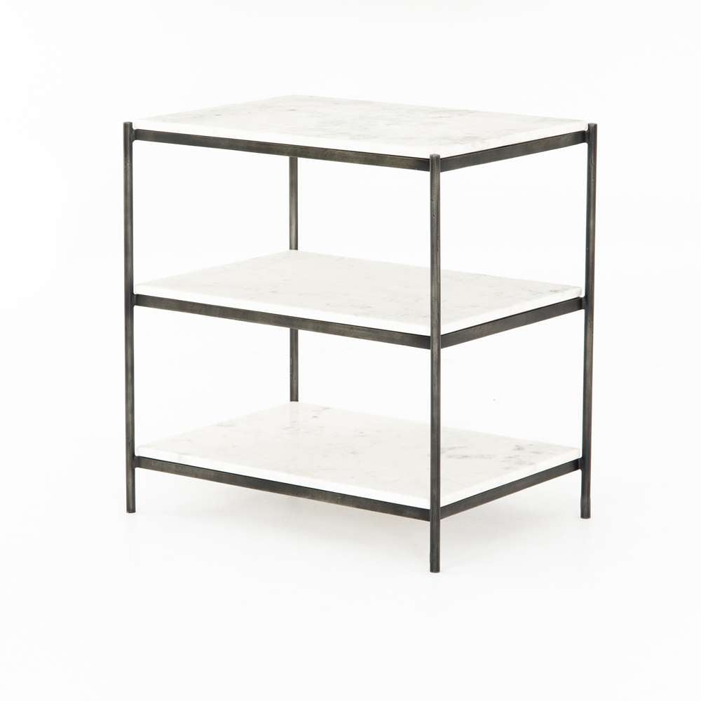 Four Hands - Marlow - Felix Nightstand-Hammered Grey - 106544-006 veiw 1