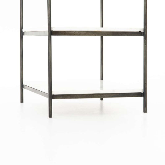 Four Hands - Marlow - Felix Nightstand-Hammered Grey - 106544-006 veiw 2