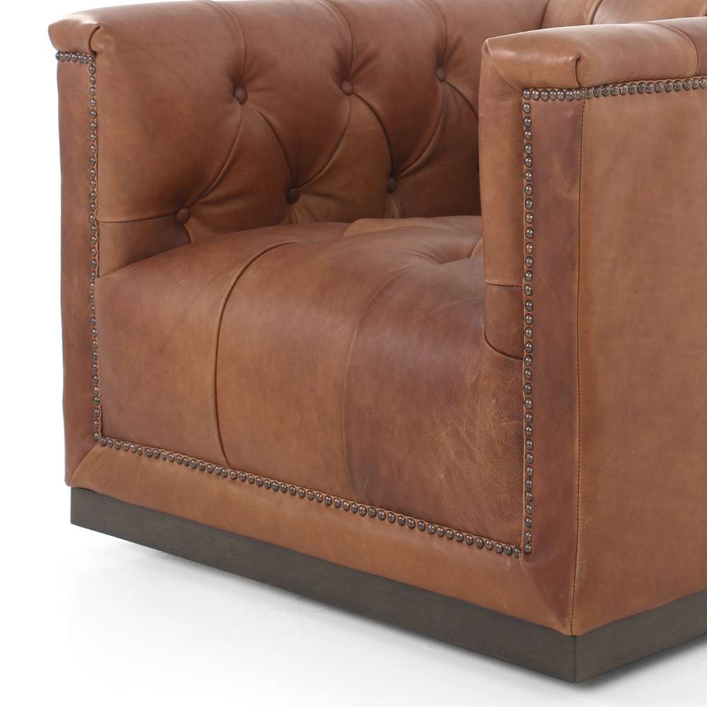 Four Hands - Maxx Swivel Chair - Heirloom Sienna - 106176-098 veiw 4