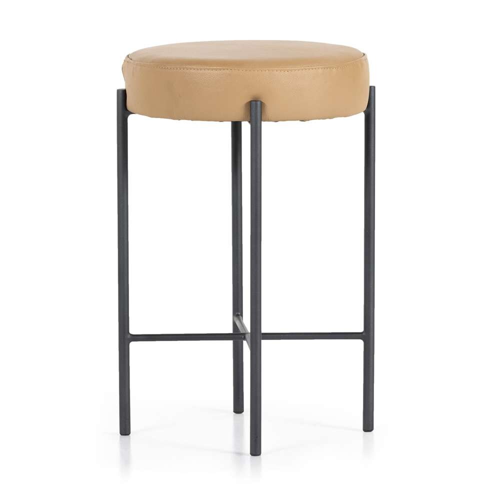 Four Hands - Nocona Stool - Natural Leather - Counter - 226810-017 veiw 1