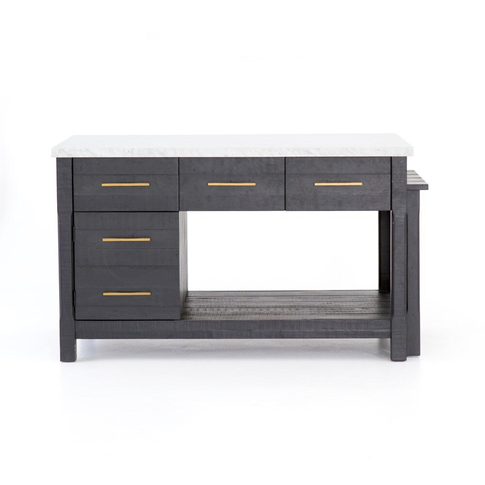 Four Hands - Ian Kitchen Island - Black Acacia - VPTN-040C veiw 10