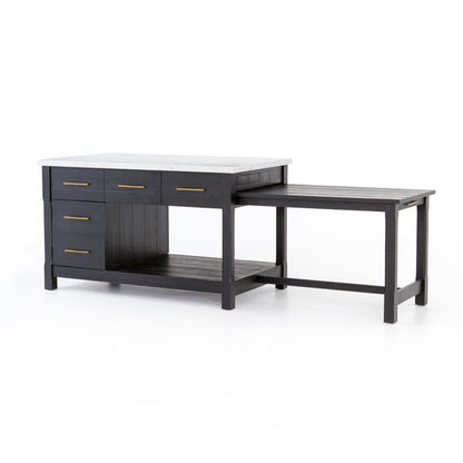 Four Hands - Ian Kitchen Island - Black Acacia - VPTN-040C veiw 12