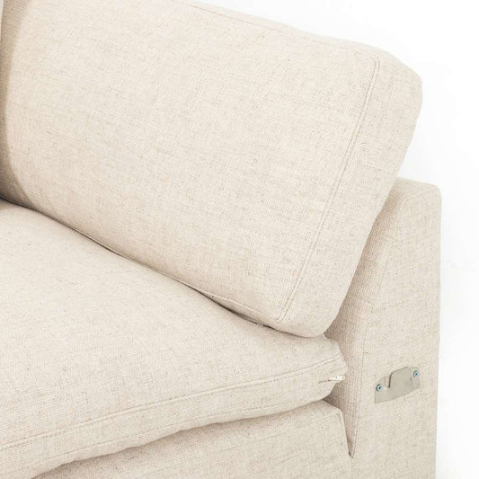 Four Hands - Plume 2 Pc Sectional - 136in - Laf Chaise - Thames Cream - 105942-010 veiw 2