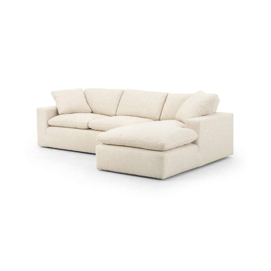 Four Hands - Plume 2 Pc Sectional - 136in - Raf Chaise - Thames Cream - 105943-007 veiw 1