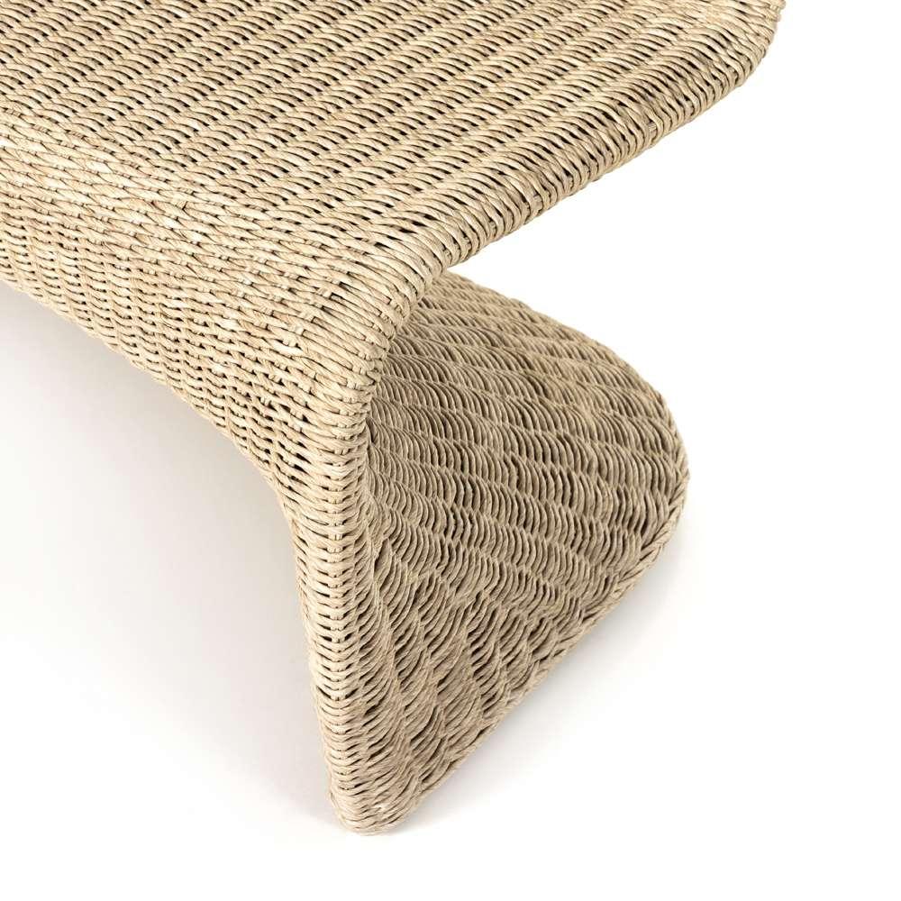 Four Hands - Portia Outdoor Dining Bench - 50in - White - 227840-001 veiw 5