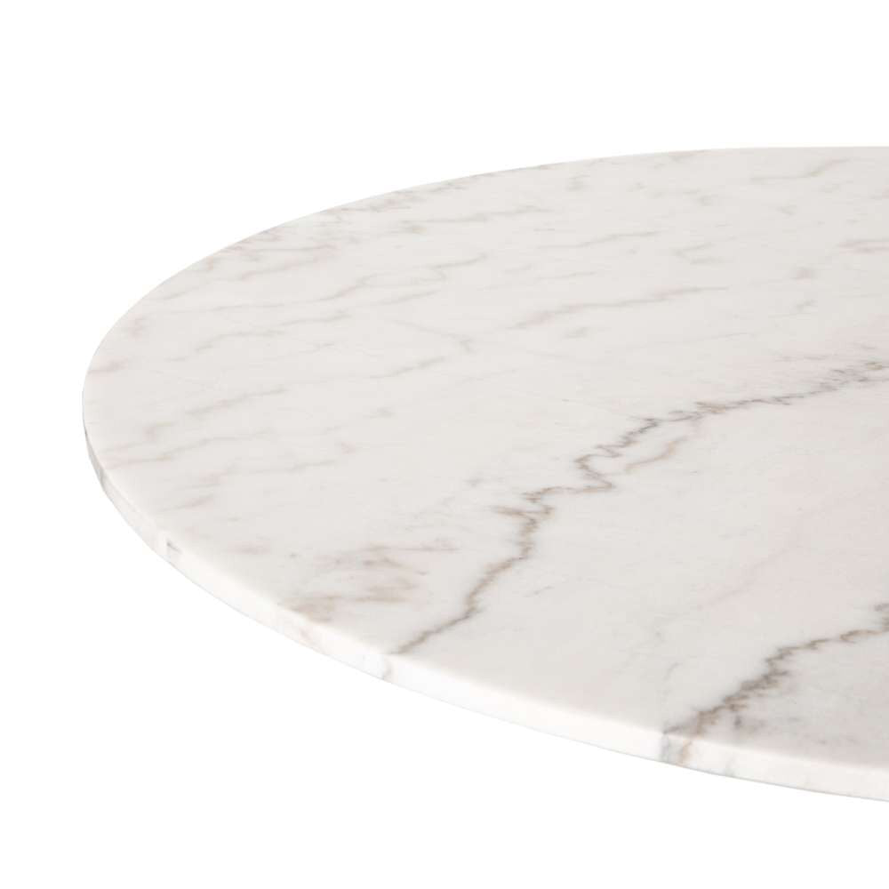 Four Hands - Powell Dining Table - 55in - White Marble - CIMP-193B veiw 4