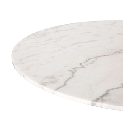 Four Hands - Powell Dining Table - 55in - White Marble - CIMP-193B veiw 4