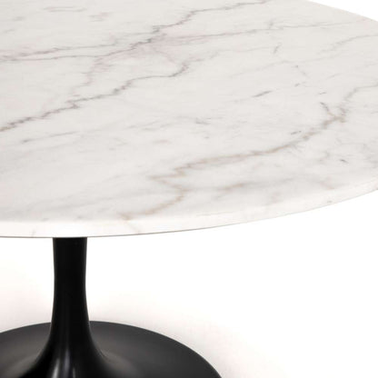 Four Hands - Powell Dining Table - 55in - White Marble - CIMP-193B veiw 5