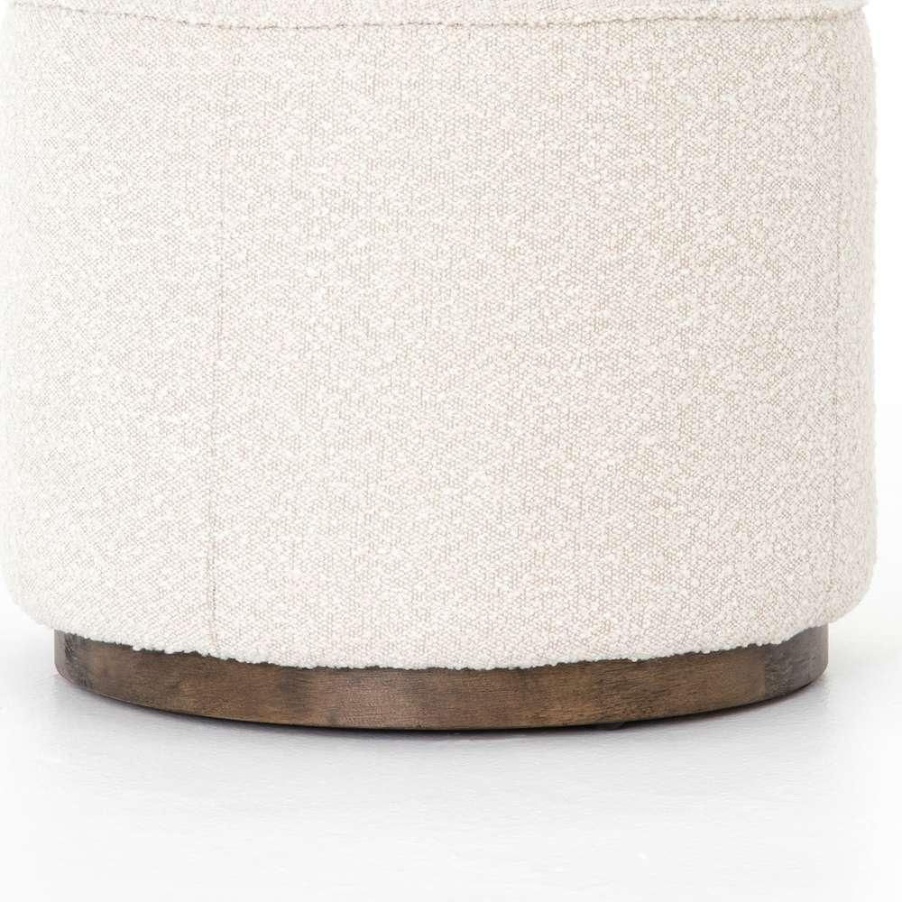 Four Hands - Sinclair Round Ottoman - Knoll Natural - 106074-011 veiw 2